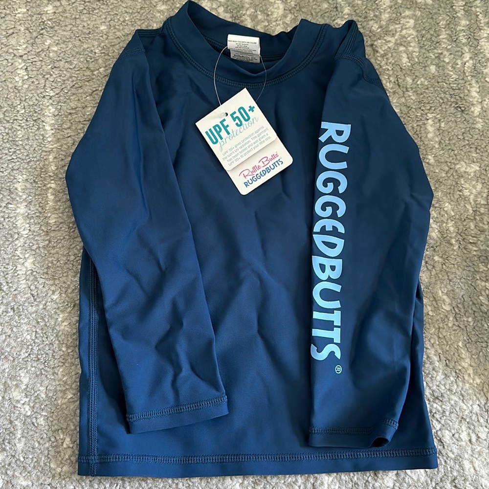Ruffle butts UPF 50+ protection swim shirt
